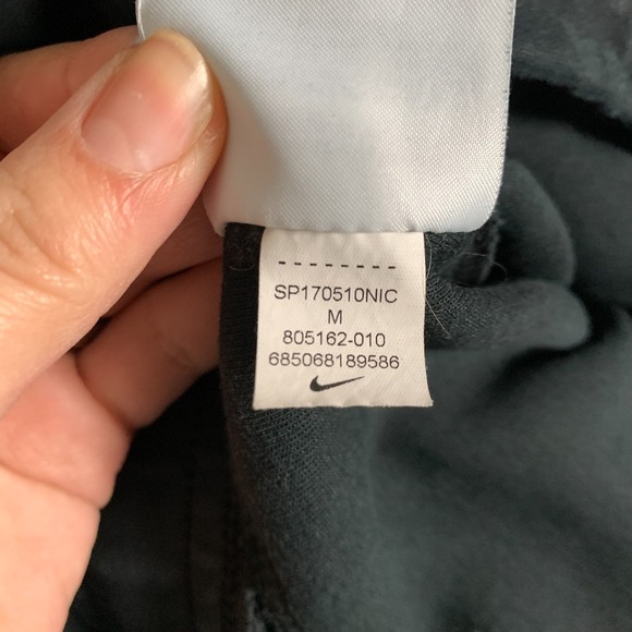 Nike Tech Fleece Jogger Pant Mens Medium M Black Drawstring Slim 805162-010 - Picture 6 of 9